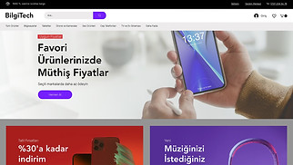 En Popüler site şablonları - Elektronik Mağazası 