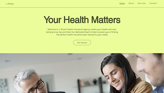 Business website templates - Health Insurance Agency (Vibrant)