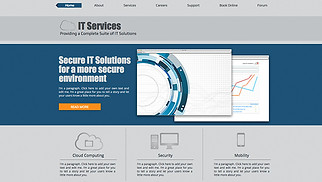 Unternehmen Website-Vorlagen - IT-Dienstleistungsunternehmen