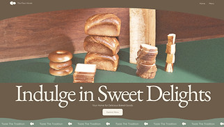 Cafe & Bakery website templates - Bakery (Vintage)