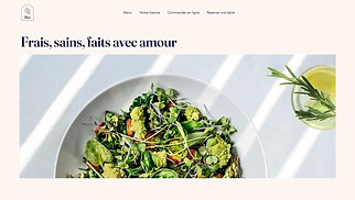 Templates de sites web Nouveaux templates - Restaurant végétarien 