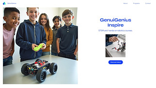 Classes & Courses website templates - Robotics Course (Bold)