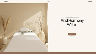 Wellness website templates - Spa (Serene)