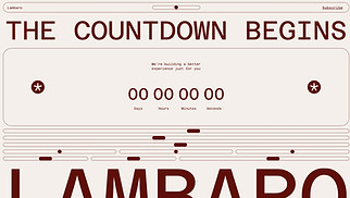 Landing Pages website templates - Countdown Coming Soon (Outline)