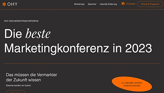 Konferenzen & Treffen Website-Vorlagen - Marketingkonferenz