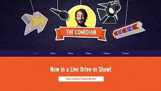 เทมเพลตเว็บไซต์ ศิลปะการแสดง - นักแสดงตลก