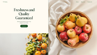 Food & Drinks website templates - Organic Fruit Delivery Service (Modern)