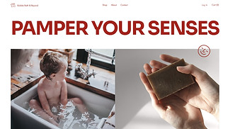 Beauty & Wellness website templates - Bath & Body Pop-Up Shop (Bold)