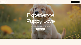 Industrial website templates - Dog Breeder (Warm)