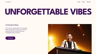 Weddings website templates - Weddings & Events DJ (Dynamic)