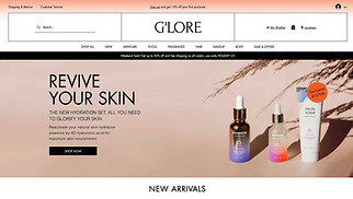 Online Store website templates - Beauty Supply Store