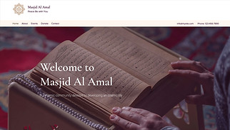 Mẫu trang web Cộng đồng - Nhà thờ Hồi giáo
