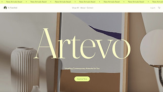 Art & Illustration website templates - Online Art Shop (Modern)