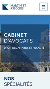 Templates de site web pour Entreprises de services - Avocats et Associés