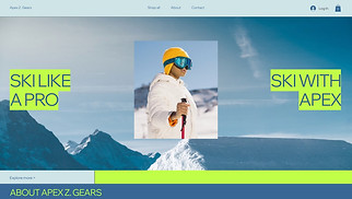 Sports & Outdoors website templates - Ski Equipment Manufacturer (Crisp)