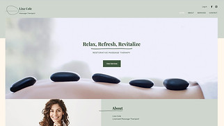 Wellness website templates - Massagetherapeut