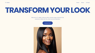 Beauty & Hair website templates - Hair Extensions Manufacturer (Trendy)