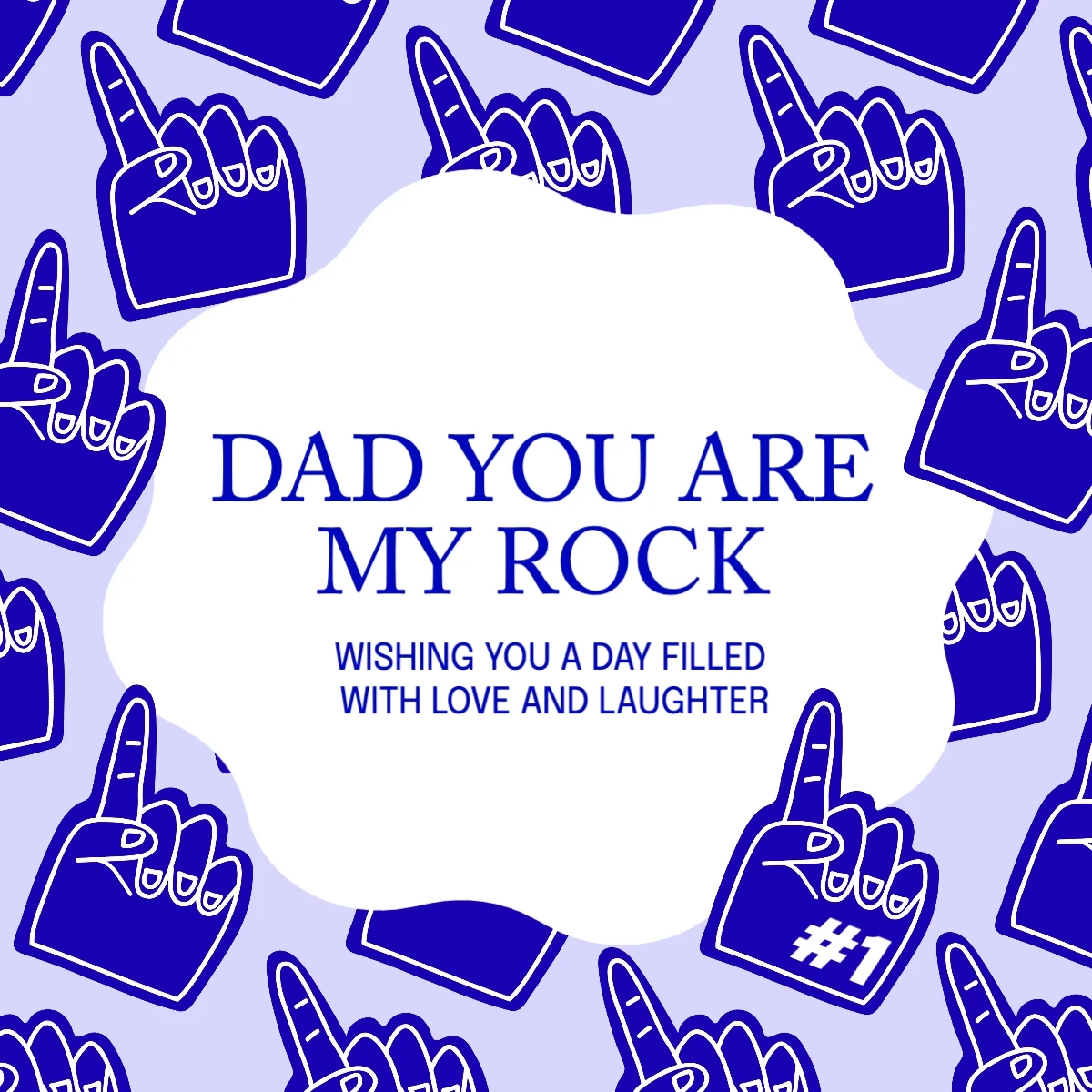 Playful Illustrative Father's Day Greeting Card