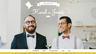 Webové šablony pro Události – Pozvánka na svatbu