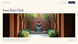 Religion website templates - Buddhism Center (Calm)