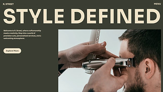 Beauty & Hair website templates - Barber Shop (Bold)