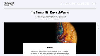 Education website templates - Research Lab 