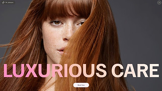 Beauty & Hair website templates - Hair Care Salon (Inviting)