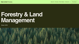 Template siti web Industria - Azienda Forestale (Naturale)