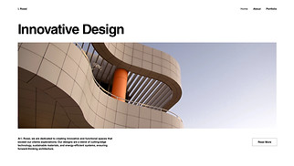 Portfolios website templates - Commercial Architect (Minimalist)