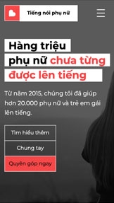 Mẫu trang web Cộng đồng – TC xã hội phi chính phủ