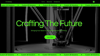  website templates - 3D Printing Service (Modern)