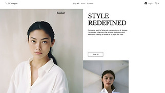 eCommerce website templates - Clothing Boutique (Chic)
