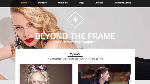 Fashion website templates - Fashion Photo Studio