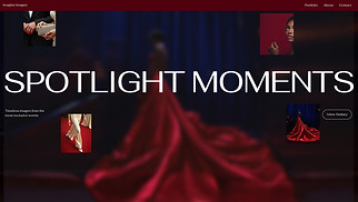  website templates - Celebrity Events Photography Studio (Glamorous)