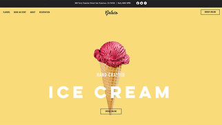 식품 및 요식업 웹 사이트 템플릿 – 아이스크림 매장