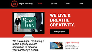 Bedrijven website templates - Marketingbureau