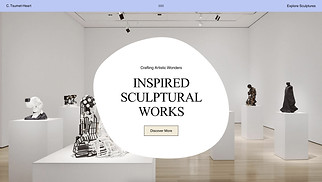 Portfolios website templates - Sculptor Portfolio (Organized)