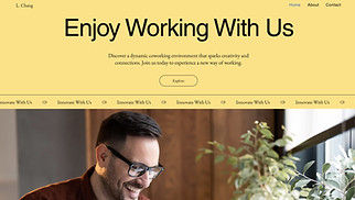 Real Estate website templates - Coworking Space (Energetic)
