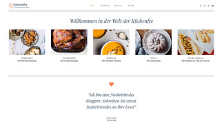 Essen & Reisen Website-Vorlagen - Blog für Essen
