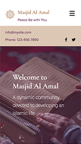Mẫu trang web Cộng đồng – Nhà thờ Hồi giáo
