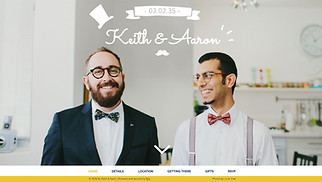 Weddings website templates - Wedding Invitation