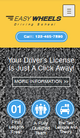 Mẫu trang web Ô tô – Trường dạy lái xe