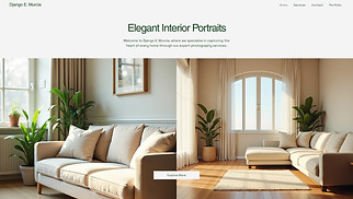 Portfolios website templates - Home & Interior Photographer (Crisp)