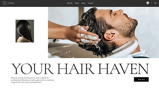Beauty & Hair website templates - Hair Salon Supplies Manufacturer (Professional)