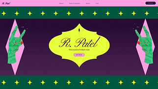 Band website templates - Indian Rock Band (Vibrant)