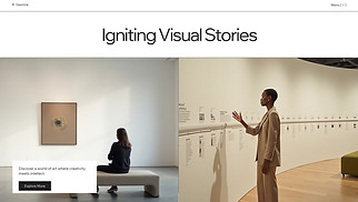 Portfolio & CV website templates - Exhibition Curation Portfolio (Lively)