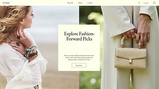 Jewelry & Accessories website templates - Accessories Store (Elegant)