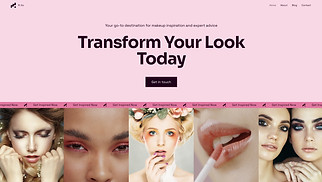Blog website templates - Makeup Blog (Vibrant)