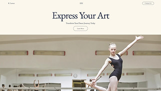 Classes & Courses website templates - Ballet School (Soft)
