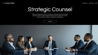 Business website templates - Law Firm (Dark)